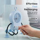 🤖 50% RABATT NU! 💨 Flexibel Robot Skrivbordsfläkt med LED-ljus – Böjbara Lemmar, Digital Display & Type-C Laddning – Söt Kylningskompis 🔋
