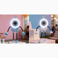 🤖 50% RABATT NU! 💨 Flexibel Robot Skrivbordsfläkt med LED-ljus – Böjbara Lemmar, Digital Display & Type-C Laddning – Söt Kylningskompis 🔋