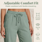 👖 50% RABATT NU!🌿 Dam Plisserade Croppade Byxor – Linne-Bomull Vid Ben & Andningsbar – Sommar Casual Essential 🍃