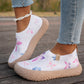 👟 50% RABATT NU! 🦋 Bekväma, Halkfria Loafers för Kvinnor – Slip-On, Andningsbar Knit & Dämpad Sula – Ansträngningslös Vardagsstil ✨