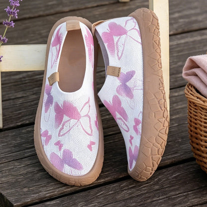 👟 50% RABATT NU! 🦋 Bekväma, Halkfria Loafers för Kvinnor – Slip-On, Andningsbar Knit & Dämpad Sula – Ansträngningslös Vardagsstil ✨