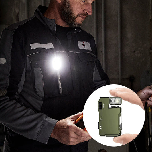 🔦 50% RABATT NU! 💡 Minificklampa med Roterande Huvud – 400 Lumen & Intelligent Belysning – Perfekt för Äventyr, Camping & Nödsituationer 🌙