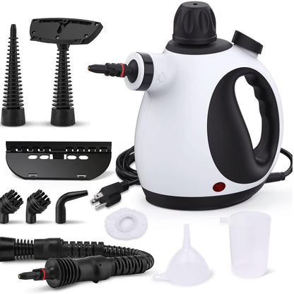 🧼 50% RABATT NU!⚡ Handhållen Trycksatt Ångrengörare – 1200W Högtrycksånga – Kemikaliefri Sanering – 10-Delars Kit för Hem & Kök 🏠