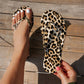 👡 50% RABATT NU! 🐆 Flip-flops med Leopardmönster & Hjärtberlock – Trendig & Glittrande – Perfekt för Strand, Pool & Sommardagar ☀️