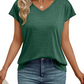 👚 50% RABATT NU! ✨ Avslappnad V-ringad T-shirt – Mjuk & Andningsbar – Perfekt Basplagg för Sommaren ☀️