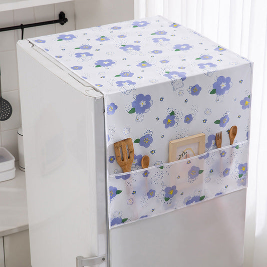 🧊 50% RABATT NU! 🧺 Håll Kylskåpet Dammfritt & Småsaker Organiserade – Smart Skydd med Förvaringsfickor – Perfekt för Köket 🌸