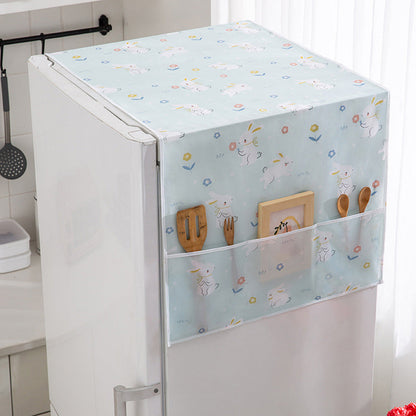 🧊 50% RABATT NU! 🧺 Håll Kylskåpet Dammfritt & Småsaker Organiserade – Smart Skydd med Förvaringsfickor – Perfekt för Köket 🌸