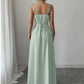 👗 50% RABATT NU!🌸 Blommig V-ringad Ärmlös Klänning – Boho-mönster & Sidospalt – Elegant A-linje Sommarklänning 💃