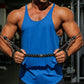 💪 50% RABATT NU! 🏋️ Herr Stringer Tank Top – Racerback, Andningsbar Bomullsblandning & Böjd Fåll – Visa Upp Dina Gains 🔥