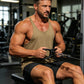 💪 50% RABATT NU! 🏋️ Herr Stringer Tank Top – Racerback, Andningsbar Bomullsblandning & Böjd Fåll – Visa Upp Dina Gains 🔥