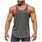 💪 50% RABATT NU! 🏋️ Herr Stringer Tank Top – Racerback, Andningsbar Bomullsblandning & Böjd Fåll – Visa Upp Dina Gains 🔥