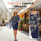 👗 50% RABATT NU!🌸 Elegant Blommigt 2-Delars Set – Blus & Klänning – Chic Boho Sommaroutfit ✨