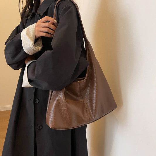 👜 50% RABATT NU!🎁 Stor Kapacitet Väska Set – Hållbar PU Väska med Bonus Liten Pung – Chic Vardagshandväska ✨