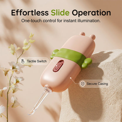 👶 50% RABATT NU!💡 Barnsäker synlig öronsked med ljus – Mjukt Silikon & LED-belysning – Säker Hygien 🛡️