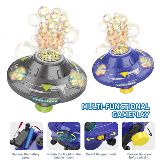 🎡 50% RABATT NU! 🎶 Smart Automatisk Såpbubbelmaskin med Hinderundvikande, Ljus & Musik ✨