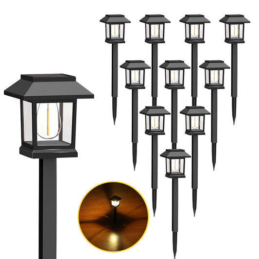 🏡 50% RABATT NU!💡 Utomhus Vattentät Solcellslykta – Vintage Stil & Auto På/Av – Trädgårdsdekoration ✨