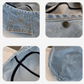 🎨 50% RABATT NU!👒 Dam Vintage Denim Basker – Lätt & Andningsbar – Söt Malarhatt 💙