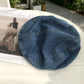🎨 50% RABATT NU!👒 Dam Vintage Denim Basker – Lätt & Andningsbar – Söt Malarhatt 💙