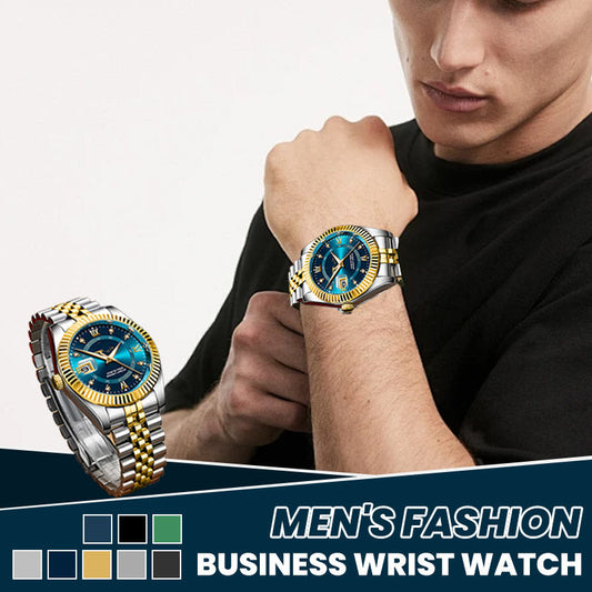⌚ 50% RABATT NU!✨ Herr Business Armbandsur – Kvarts & Rostfritt Stål – Tidlös Elegans 🥂