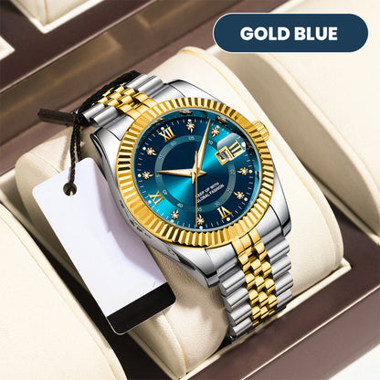 ⌚ 50% RABATT NU!✨ Herr Business Armbandsur – Kvarts & Rostfritt Stål – Tidlös Elegans 🥂