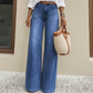 👖 50% RABATT NU!✨ Dam Högmidjade Vida Jeans – Retro & Svala – Perfekta för Sommarstilen 🌿