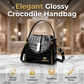 👜 50% RABATT NU!✨ Glansig Damhandväska med Krokodilmönster – Strukturerad & Elegant – Lyxig Mode Essential 🥂