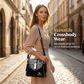👜 50% RABATT NU!✨ Glansig Damhandväska med Krokodilmönster – Strukturerad & Elegant – Lyxig Mode Essential 🥂