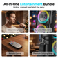 🔊 50% RABATT NU! 🎤 Bärbar Bluetooth-högtalare med Mikrofon – Kraftfullt Ljud & RGB-ljus – Perfekt för Fest & Karaoke 🎶