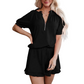 👗 50% RABATT NU!✨ Dam 2-Delars Ribbad Outfit – Dragkedjetopp & Volangkjol – Chic Casual Set 🌸