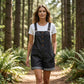 👖 50% RABATT NU!✨ Retro Enfärgad Overall – Justerbara Axelband, Stora Fickor & Avslappnad Passform – Sommar Casual Essential 🍂