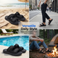 🏃 50% RABATT NU! ☀️ Herrs Sandaler med Justerbara Dubbla Remmar – Andningsbart Nät & Skön Dämpning – Perfekt för Utomhus & Vardag – Säkert Grepp 🌊