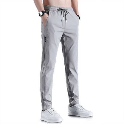 🏃 50% RABATT NU! ❄️ Herr Ice Silk Snabbtorkande Joggingbyxor – Kylande, Andningsbar & Lättvikt – Perfekt För Löpning, Gym eller Hemmaträning ✨
