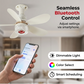 🌀 50% RABATT NU! 🔊 3-i-1 Takfläkt med Belysning & Bluetooth-högtalare – Svalka, Ljus & Musik i Ett – Enkel Installation 🏠