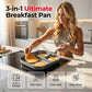 🍳 50 % RABATT NU! 🔥 Non-stick breakfast skillet – 3-i-1 design, titanbeläggning & alla spisar – perfekt för ägg, kött och pannkakor 🥞