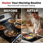 🍳 50 % RABATT NU! 🔥 Non-stick breakfast skillet – 3-i-1 design, titanbeläggning & alla spisar – perfekt för ägg, kött och pannkakor 🥞