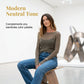 👚 50% RABATT NU! 🕊️ Kvinnors Genomskinlig Båtringning Topp – Elegant Långärmad, Andningsbar & Smickrande – Perfekt Lagerplagg ✨