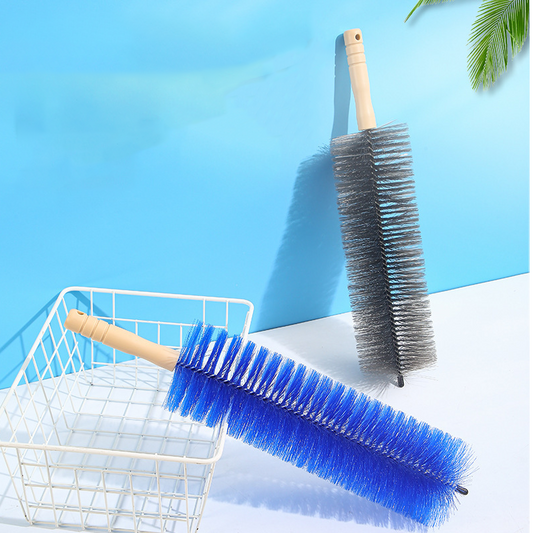 🧹 50% RABATT NU! ❄️ Flexibel Långskaftad Kylarrengöringsborste – Böjbar Kärna, Täta Borst & 42 cm Räckvidd – Dammsug Djupa Hörn Med Lätthet 🛋️