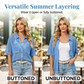 👚 50% RABATT NU!🌬️ Kortärmad Stickad Knappskjorta – Andningsbar Vävnad & Relaxad Passform – Sommarlager ☀️
