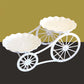 🍰 50% RABATT NU! ✨ Tvåvånings Serveringsställ med Vagnsdesign – Elegant För Bröllop, Födelsedagar & High Tea – Romantisk Vågkant + Hjärtutskärningar 💕