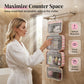 🧳 50% RABATT NU! 🚿 Randig Hängande Resväska för Toalettartiklar – 4 Fack & Vattenresistent – Perfekt för Resan 🌸