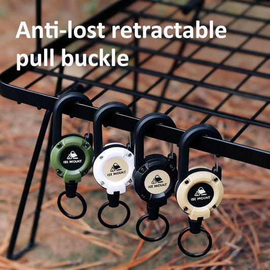 🔑 Köp 1 få 1 GRATIS! 🎒 Multifunktionell 3-i-1 Nyckelring – Utdragbar Lanyard, Karbinhake & Smart Förvaring – Vardagsbärande Essential 🧗