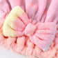 🧖‍♀️ 50% RABATT NU! 💧 Superabsorberande Hårturbann – Ultrasoft Korallfleece, Förkortar Torktiden & Förhindrar Värmeskador – Söt Rosedesign 🎀