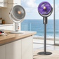 🌀 50% RABATT NU! 🔋 Utdragbar och Sladdlös Fläkt med Fjärrkontroll – 38cm till 85cm Justerbar Höjd, Tyst DC-motor & Bred Oscillering – Perfekt För Skrivbord eller Golv 💨