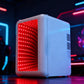 🧊 50% RABATT NU!🌡️ Liten Kylskåp med Dimbar LED-ljus – Varm & Kall Läge & Infinity Spegel – Tech Essential 🔌