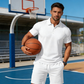 👕 50% RABATT NU! ☀️ Herrar 2-delat Sommarset – Polo & Shorts i Andasvänt Polyester 🌊