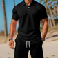 👕 50% RABATT NU! ☀️ Herrar 2-delat Sommarset – Polo & Shorts i Andasvänt Polyester 🌊