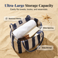 👜 50% RABATT NU! 🏖️ Klassisk Randig Strand- & Shoppingväska – Rymlig, Stilren & Perfekt För Soliga Dagar – Lättvikt Kanvas, Bekväma Axelband 🌊