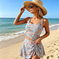 👙 50% RABATT NU! 🌊 Baddräktsset med Linne & Knytkjol i Sidan – Tvådelad Tankini – Perfekt för Strand & Pool – Justerbar & Smickrande ☀️
