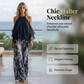 👗 50% RABATT NU! 🌴 Elegant Halterneck Tvådelat Set med Vida Ben i Chiffong – Lätt & Andningsbart – Perfekt för Semestern ✨
