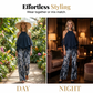 👗 50% RABATT NU! 🌴 Elegant Halterneck Tvådelat Set med Vida Ben i Chiffong – Lätt & Andningsbart – Perfekt för Semestern ✨